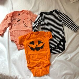 Baby Halloween lot size 3 months. Pumpkin, ghost